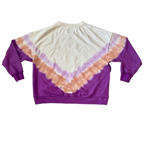 Free People Movement Ombré Mette Crew Neck Tie Dye Sweatshirt size XS oversized - Picture 5 of 14